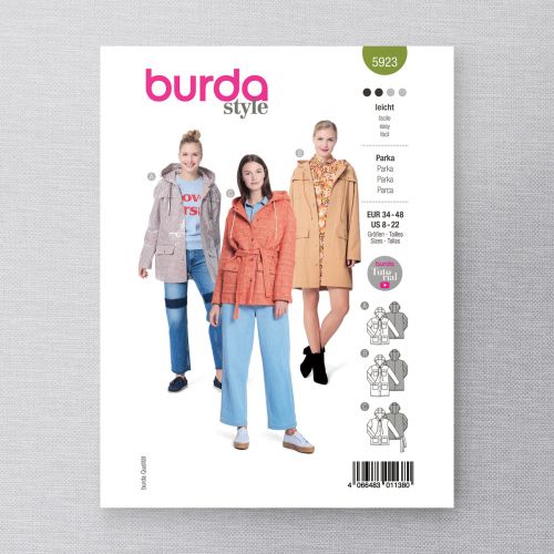 BURDA - 5923 - PARKA POUR FEMMES