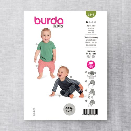 BURDA - 9246 - ENSEMBLE POUR BÉBÉS