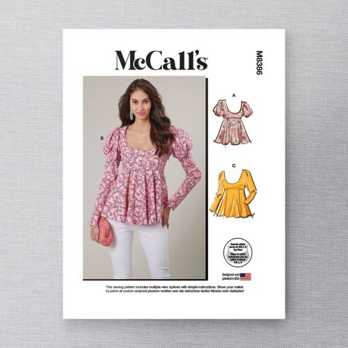MCCALL'S - M8386 HAUT TAILLES DE BONNET A,B,C,D POUR FEMMES