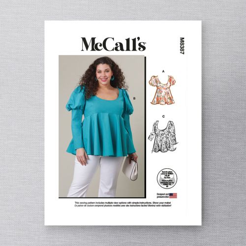 MCCALL'S - M8387 HAUT TAILLES DE BONNET C,D,DD POUR FEMMES