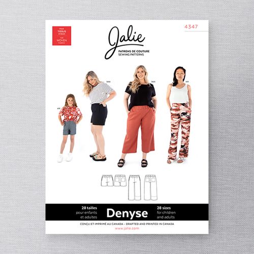 JALIE 4347 - DENYSE - PANTALON ET SHORT EN TISSÉ À ENFILER 