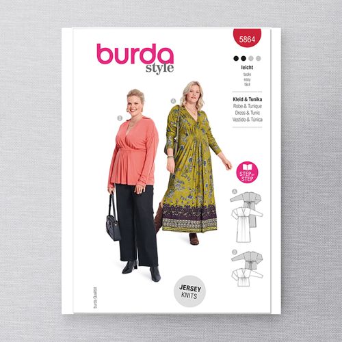 BURDA - 5864 - ROBE & TUNIQUE POUR FEMMES