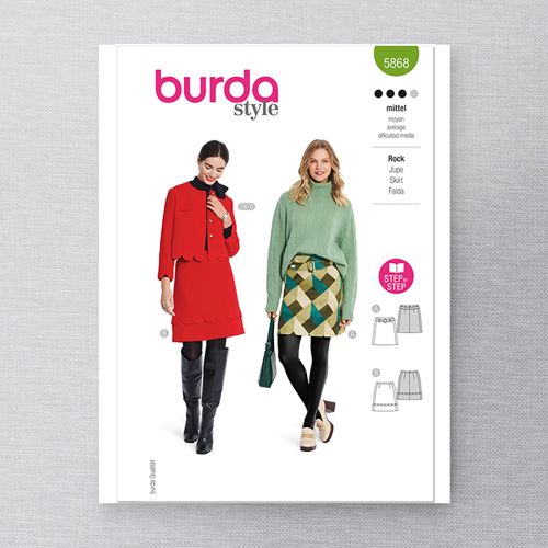 BURDA - 5868 - JUPE POUR FEMMES