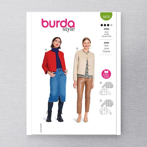 BURDA - 5870 - VESTE POUR FEMMES