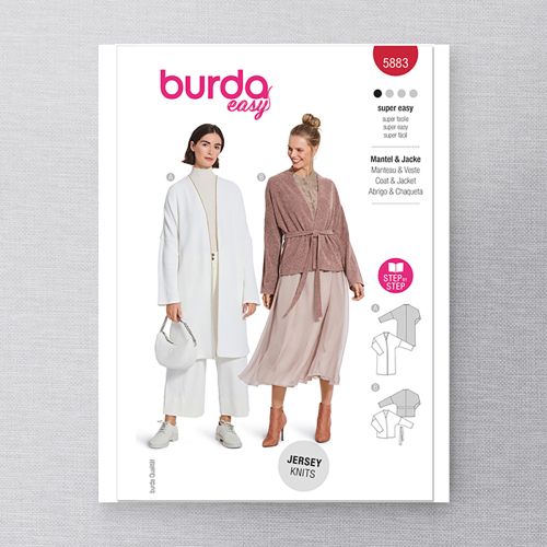 BURDA - 5883 - MANTEAU & VESTE POUR FEMMES