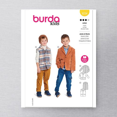 BURDA - 9234 - VESTE & GILET POUR GARÇONS