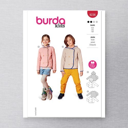 BURDA - 9236 - VESTE POUR ENFANTS