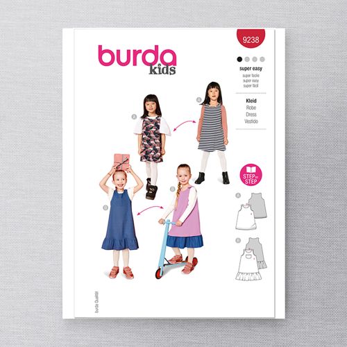 BURDA - 9238 - ROBE POUR FILLES