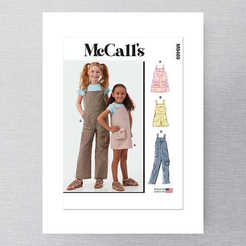  MCCALL'S - M8489 - TABLIER ET SALOPETTES - 3-6 POUR ENFANTS