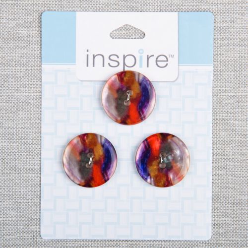 BOUTON INSPIRE - 28 MM 2 TROUS POLYESTER - ENS3