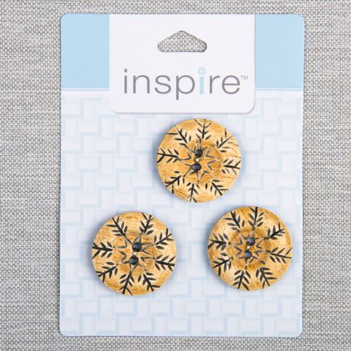 BOUTON INSPIRE - 30 MM 2 TROUS CORNE - ENS3