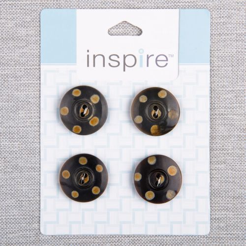 BOUTON INSPIRE - 25 MM 2 TROUS CORNE - ENS4