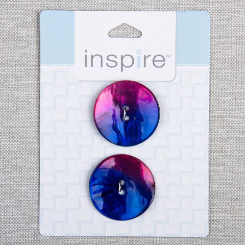 BOUTON INSPIRE - 34 MM 2 TROUS AKOYA - ENS2