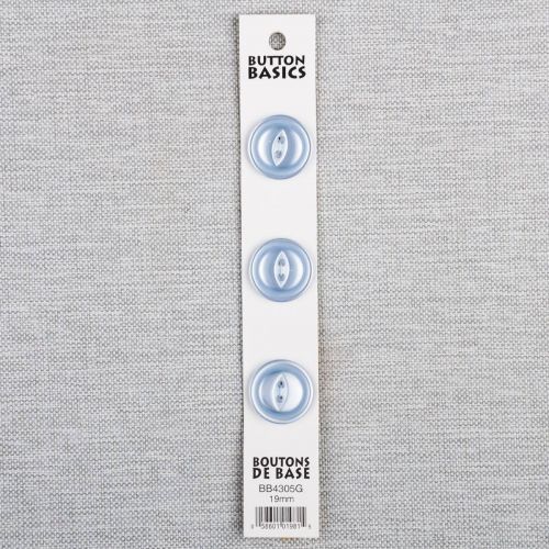 BOUTON BASICS - 19 MM 2 TROUS BLEU PALE - ENS3