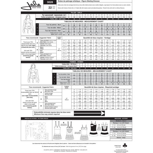 JALIE 3028 - ROBES DE PATINAGE ARTISTIQUE