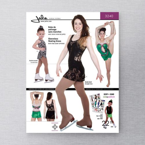 JALIE 3240 - ROBE DE PATINAGE SANS MANCHES