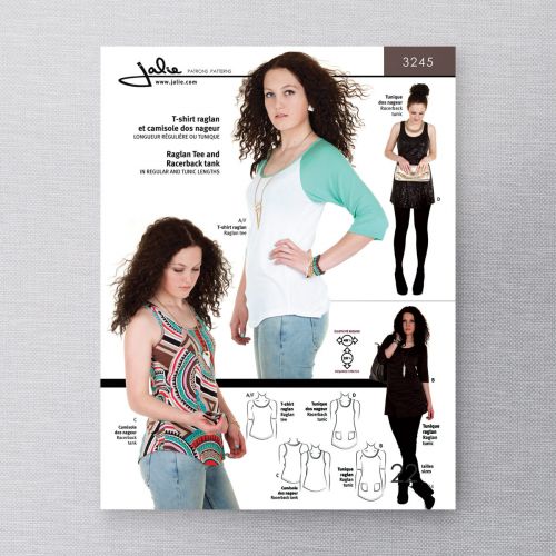 JALIE 3245 - HAUT A MANCHE RAGLAN - CAMISOLE ET TUNIQUES