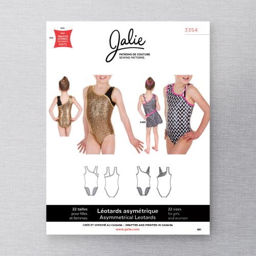 JALIE 3354 - LEOTARD DE GYMNASTIQUE ASYMETRIQUE