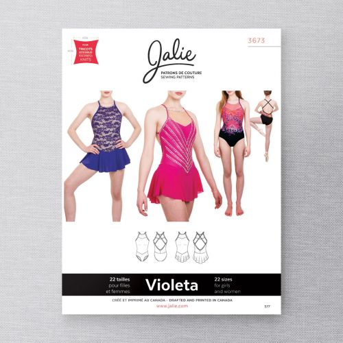 JALIE 3673 - JUSTAUCORPS ET ROBE À DOS OUVERT VIOLETA