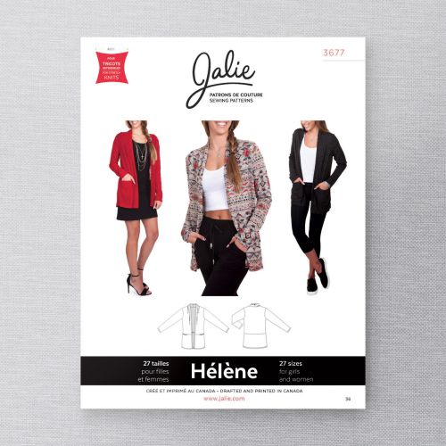 JALIE 3677 - CARDIGAN À COL CHÂLE HÉLÈNE