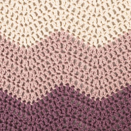 KIT DE DOUDOU POUR BÉBÉ AU TRICOT/CROCHET - MAUVE